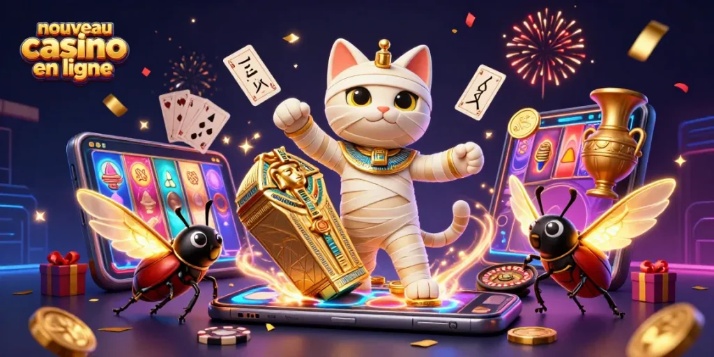 Actionner un nouveau casino en ligne avec des jeux animés et des gains lumineux.