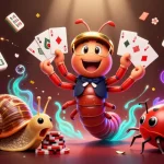 Découvrez le meilleur casino en ligne avec un croupier en mille-pattes et un escargot joueur.
