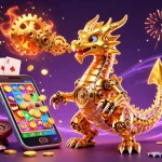 Les joueurs découvrent un univers de casino en ligne sans KYC rempli de dragons mécaniques et de jeux de machines à sous.