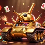 Graphique vibrant de jeu montrant le meilleur casino en ligne avec des éléments festifs et interactifs.