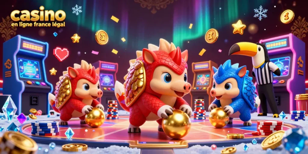 Jouez avec "casino en ligne france légal", rivalisez en bowling avec des pangolins et des jetons de poker.