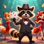 Illustration animée mettant en avant le casino en ligne france légal avec des personnages de jeux de casino et des éléments visuels.