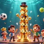 Découvrez l'univers du casino en ligne France légal avec des personnages animés et des éléments sportifs.