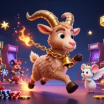 Visitez le casino en ligne légal en France avec des personnages festifs dans un décor dynamique.