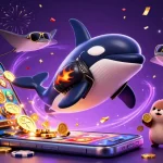 Jouez au casino en ligne France légal avec cette illustration dynamique représentant des personnages colorés et des éléments de jeu.