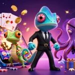 Jeu captivant de casino en ligne légal en France avec un agent secret animé et des éléments de jeu.